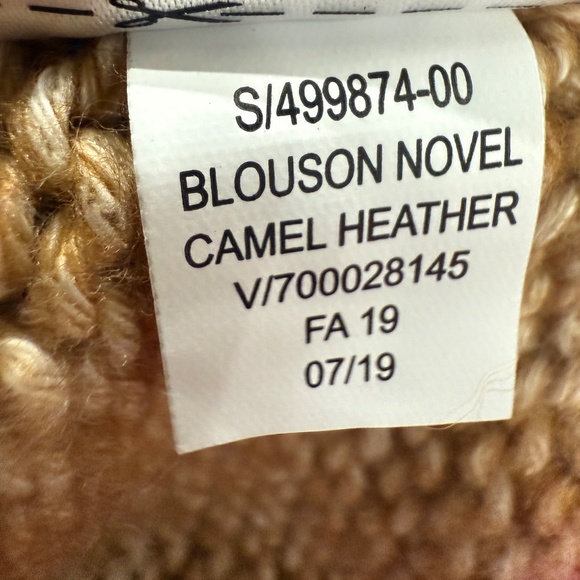 Gap Sweater Women SM Cozy Soft Wool Alpaca Nylon Cotton Camel Pink Pullover NEW - Picture 8 of 9